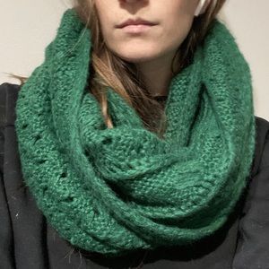 BP Green Knit Circle Scarf